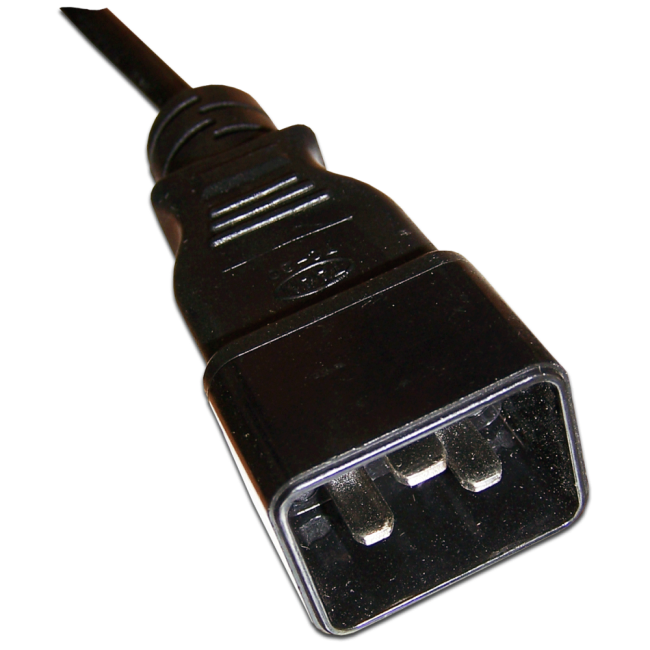Шнур питания С13-C20, 3х0.75, 220В, 10А, черный, 3 метра, Lanmaster LAN-PP13/20-3.0-BK Шнур питания С13-C20, 3х0.75, 220В, 10А, черный, 3 метра, Lanmaster LAN-PP13/20-3.0-BK