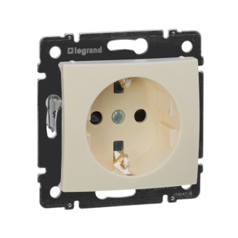Legrand 774321 Силовая розетка - Valena - 2К+3 - с защитными шторками - на винтах - 10/16 А - 230/250 В~ - слоновая кость