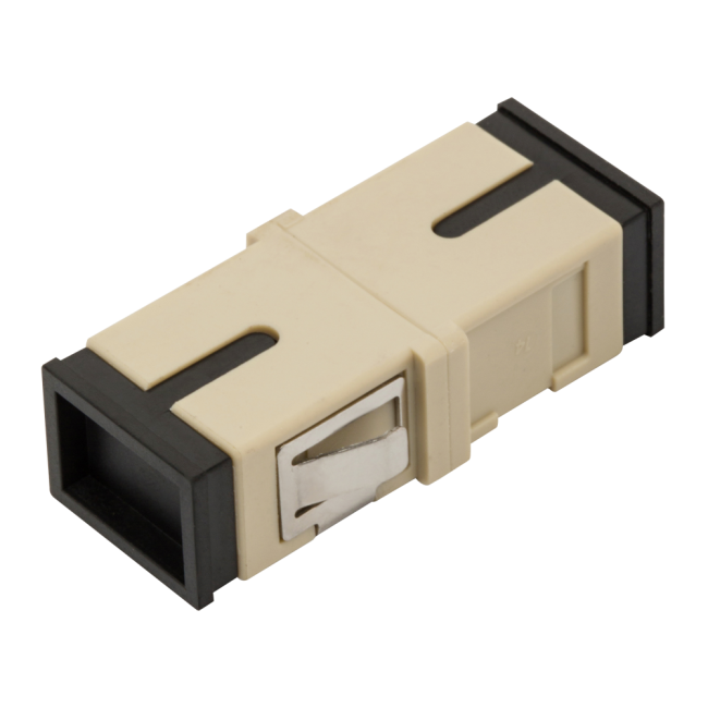 Адаптер оптический SC без фланцев, OM4, симплексный, Lanmaster LAN-SC/NF-AM-OM4