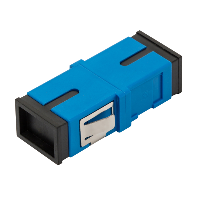 Адаптер оптический SC без фланцев, OM4, симплексный, Lanmaster LAN-SC/NF-AM-OM4