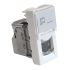 Вставка Mosaic 22.5x45, RJ-45 STP, кат.6, со шторкой и увеличенным окном маркировки, белая, Lanmaster LAN-SIP-22S6-WH Вставка Mosaic 22.5x45, RJ-45 STP, кат.6, со шторкой и увеличенным окном маркировки, белая, Lanmaster LAN-SIP-22S6-WH