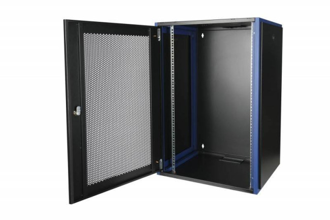 Шкаф телекоммуникационный настенный 600x450, перфорированная дверь Datarex DR-620411 Черный