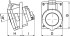 Розетка панельная с наклоном IP44 32А 3P+E+N 400В DKC DIS4133267 Розетка панельная с наклоном IP44 32А 3P+E+N 400В DKC DIS4133267