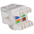 Модуль Keystone, RJ45, кат.6, UTP, 180 градусов, с индикатором, белый, Lanmaster LAN-OKi45U6/180 Модуль Keystone, RJ45, кат.6, UTP, 180 градусов, с индикатором, белый, Lanmaster LAN-OKi45U6/180