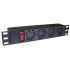 Блок розеток 10" 4 шт., 10A 250V, без шнура питания, TWT-PDU10-10A4P