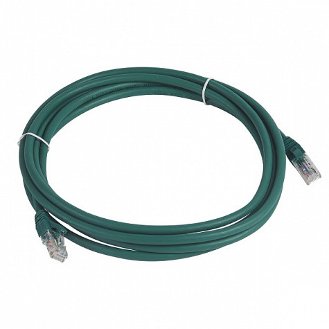 Legrand 051860 Патч-корд RJ 45 кат 6 U/UTP LSZH неэкранированный 3 м зеленый Legrand