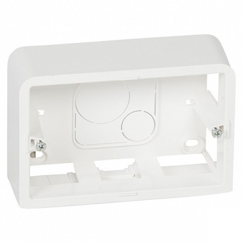 Legrand 080289 Коробка накладная 3 модуля высота 40мм, Белый Mosaic