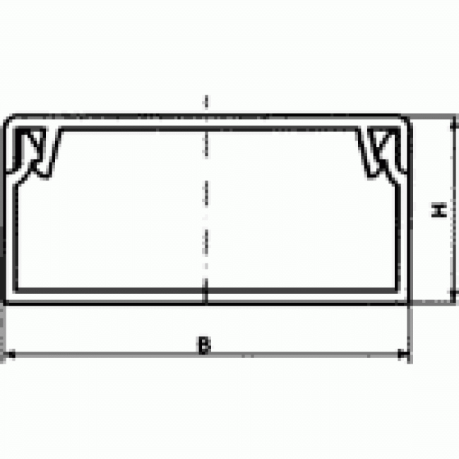 Короб 60х22 с перегородкой, TWT-CT60x22/S-WH