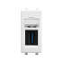 USB 3.0 розетка модульная, тип А-А, "Avanti", "Белое облако", 1 модуль DKC 4400301