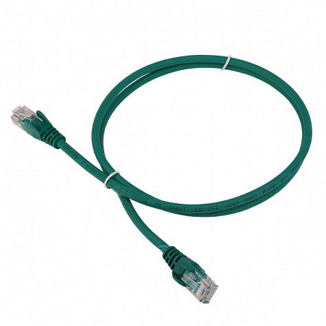 Legrand 051858 Патч-корд RJ 45 кат 6 U/UTP LSZH неэкранированный 1 м зеленый Legrand