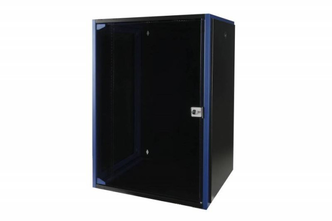 Шкаф телекоммуникационный настенный 600x450, стеклянная дверь Datarex DR-600411 Черный