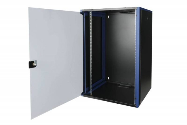 Шкаф телекоммуникационный настенный 600x450, стеклянная дверь Datarex DR-600411 Черный