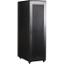 Шкаф 19" Business, 27U 600x600, черный, передняя дверь стекло, задняя дверь распашная металл, TWT-CBB-27U-6x6-G1