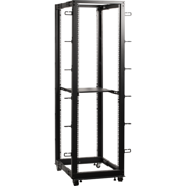 Стойка двухрамная 42U, с регулируемой глубиной (560-1020 мм), черная, TWT-RACK2-42U-ADJ