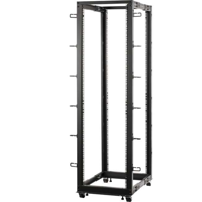 Стойка двухрамная 42U, с регулируемой глубиной (560-1020 мм), черная, TWT-RACK2-42U-ADJ