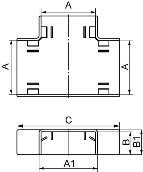 IM 22x10 Тройник коричневый DKC 00525B