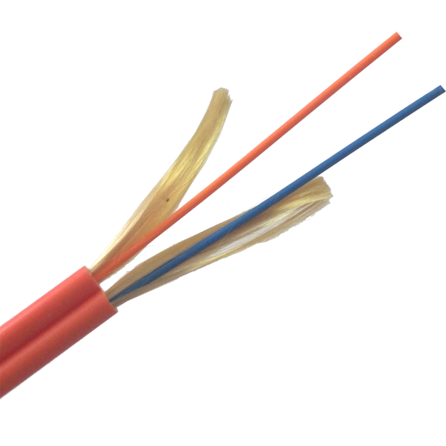 ВО кабель внутренний, ZIP cord, LSZH, 2 волокна, MM OM3, оранжевый, Lanmaster LAN-OFC-ZI2-M3-LS