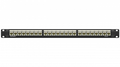 Патч-панель 19",1U,CAT6А, 24 модуля RJ45, неэкранированная DKC RN6APPU24