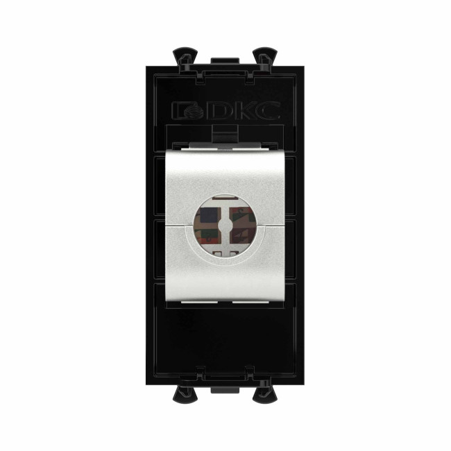 Компьютерная розетка RJ-45 без шторки модульная, кат.6 экранированная, "Avanti", "Черный квадрат", 1 модуль DKC 4402791 Компьютерная розетка RJ-45 без шторки модульная, кат.6 экранированная, "Avanti", "Черный квадрат", 1 модуль DKC 4402791