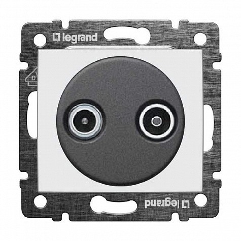 Legrand 774433 Розетка TV-FM 10дБ оконечная Белая Legrand Valena