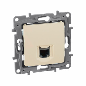 Legrand 672341 Информационная розетка RJ45 - категория 5 - UTP - Etika - слоновая кость