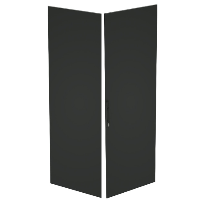 Дверь двойная сплошная IT-CQE 1400x600, RAL9005 DKC RBITCPED1460