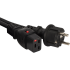 Шнур питания с блокировкой C19-Schuko, 3х1.5, 220В, 16А, черный, 1 метр, Lanmaster LAN-PP19L/SH-1.0-BK Шнур питания с блокировкой C19-Schuko, 3х1.5, 220В, 16А, черный, 1 метр, Lanmaster LAN-PP19L/SH-1.0-BK