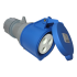 Вилка IEC 309 однофазная, мама, 32A, 250V, разборная, синяя, Lanmaster LAN-IEC-309-32A1P/F