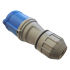 Вилка IEC 309 однофазная, мама, 32A, 250V, разборная, синяя, Lanmaster LAN-IEC-309-32A1P/F