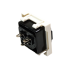 Гнездо IEC 60320 C13 с блокировкой, 10A, 250V, формата Mosaic, 45x45 мм, Lanmaster LAN-SIP-23IEC-C13L